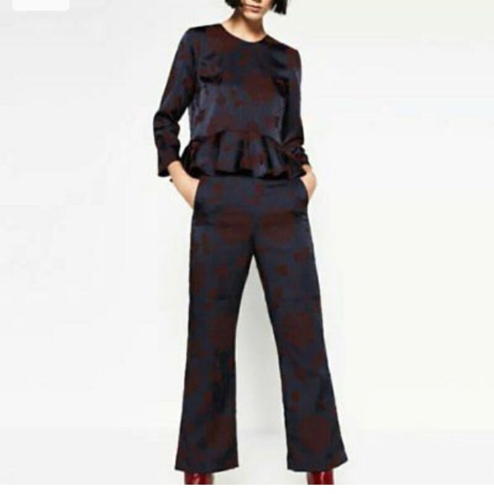 ZARA Woven Floral Top